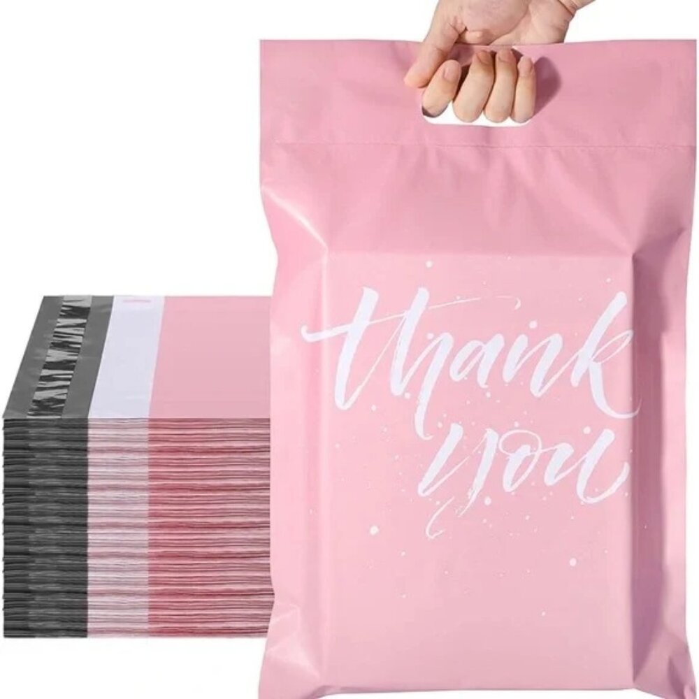 10 pcs Metronic Poly Mailers 12x15.5 Design Shipping Bags with Handle